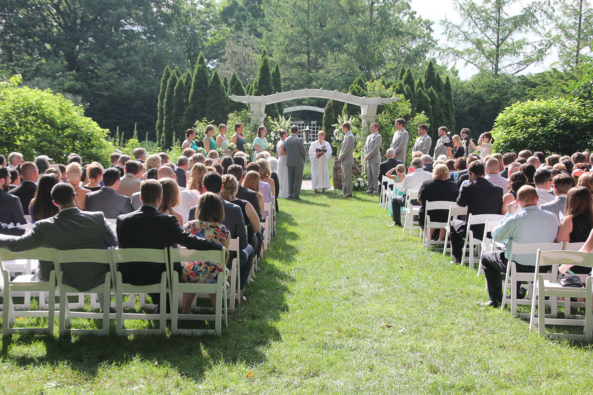 garden formal wedding
